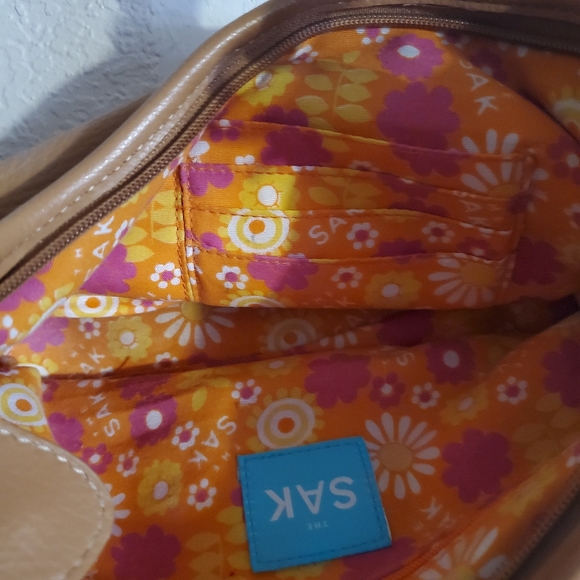 The Sak Mini Hobo Style Leather Shoulder Bag Purse - Picture 5 of 8